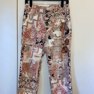 Anthropologie Petite Printed Pants